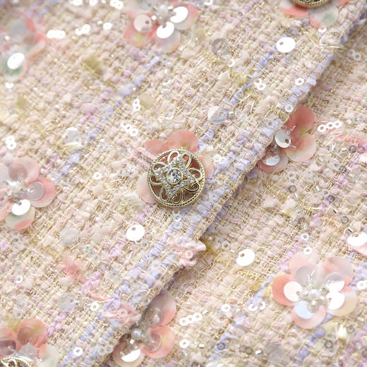 「高货wl」全新升级【铂金会员413/天猫559/差价146】(53110)洛诗琳法式温柔小香风粗花呢外套2025秋季优雅气质短外套 商品图2