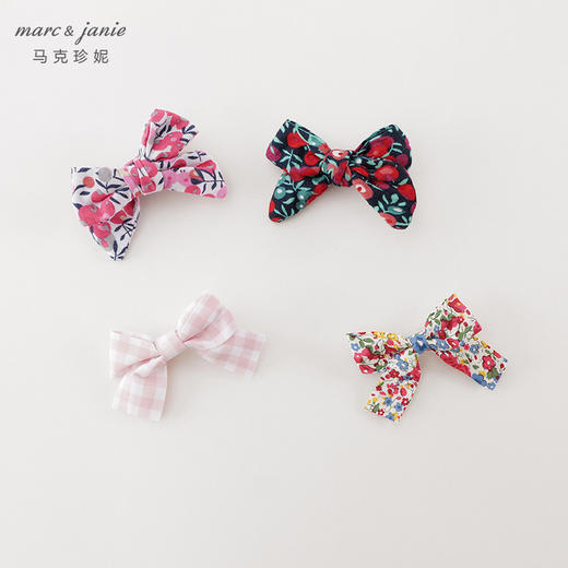 马克珍妮女童法式多彩蝴蝶结发卡 宝宝发饰551925 商品图0