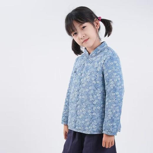女童加厚纯手工棉衣中国风复古斜襟碎花棉袄冬季六色可选 商品图1