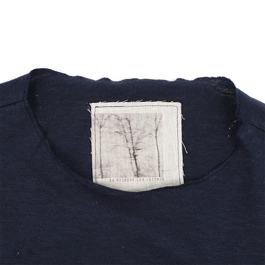 山也 郝 后褶大领圆领长袖T恤 商品图1