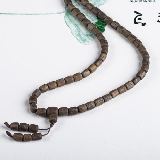 xy0649【沉水级】随形桶珠佛珠项链手链 商品图2