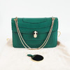 【95新】BVLGARI宝格丽绿色蛇头包SERPENTI FOREVER系列大号链条包单肩包女士181025JJ06 商品缩略图1