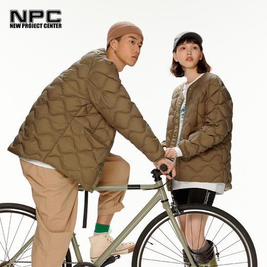 NPC潮牌男装葫芦纹高密度轻薄白鸭绒保暖冬季羽绒服情侣NP27DJ19 商品图2