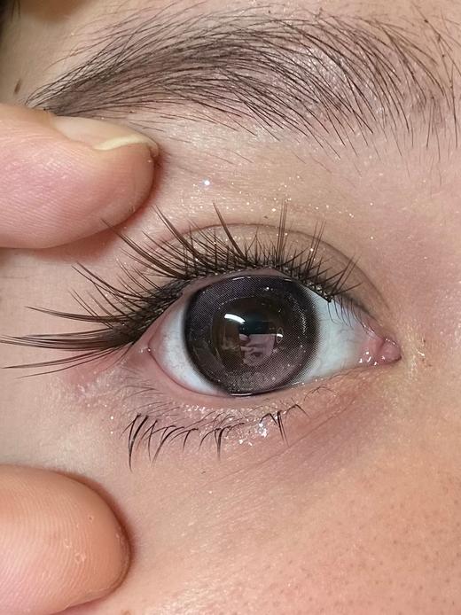 Hanawink半年抛·黑粉扑扑/奶油泡泡·14.5mm中大着色·2片 商品图2