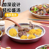 【茶花】不锈钢大圆盘备菜水果盛菜盘子 商品缩略图2