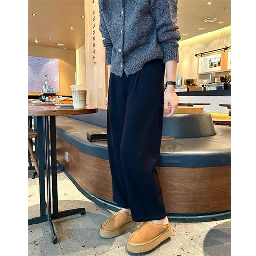 胯宽梨形身材必入！2025显瘦加绒九分奶奶裤女秋冬宽松高腰山本休闲裤！ 商品图0