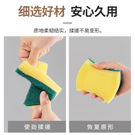 【茶花】海绵百洁布洗碗布洗碗擦 商品图3
