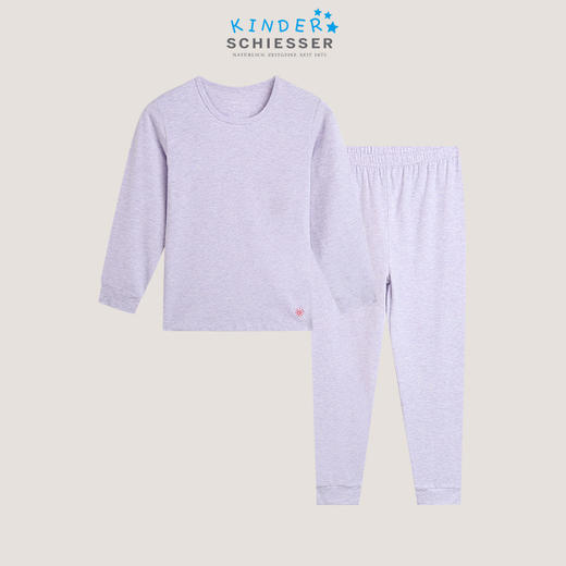 【棉莫超值】SCHIESSER德国舒雅女童47%棉+47%莫代尔+6%氨纶面料保暖衣秋衣打底套装 36/17703W 商品图0