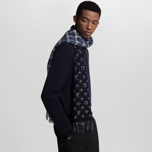 L*V 双面老花渐变色围巾 商品图2