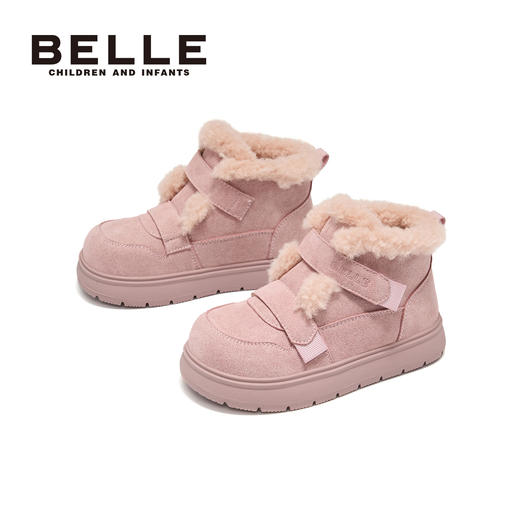 测评优品-百丽 儿童加绒保暖雪地靴 棉鞋 商品图1