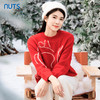 NUTS商场同款冬季圆领提花休闲百搭时尚保暖毛织套头衫女4450501A1 商品缩略图1