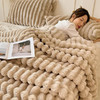 床上小暖炉！浪莎家纺 抽条仿兔毛绒多功能毛毯 柔软细腻 舒适透气 多色可选（无枕套 单盖毯） 商品缩略图7