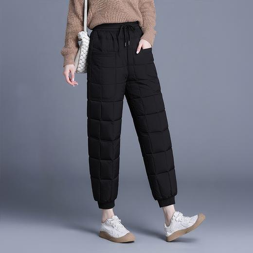 90%鸭绒填充 加厚保暖冬季女士羽绒裤宽松束脚个性口袋防风休闲百搭  罗蒙 商品图6