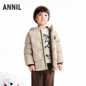 【实体店同款】男女童中长款羽绒服冬季新款安奈儿童装XM545078