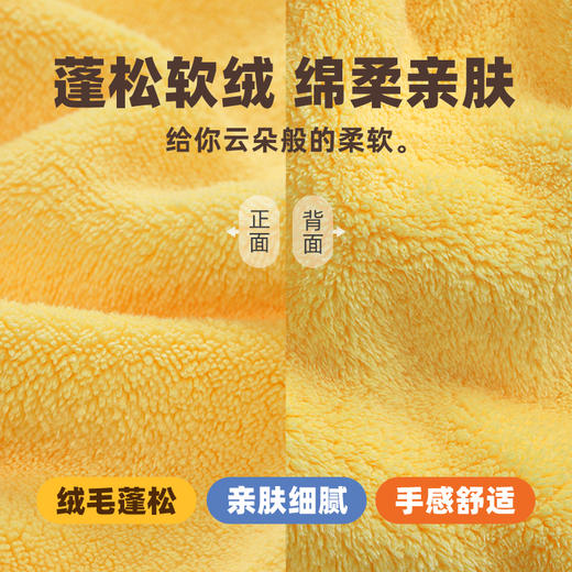 【茶花】卡通软绒擦手巾吸水性强 商品图1