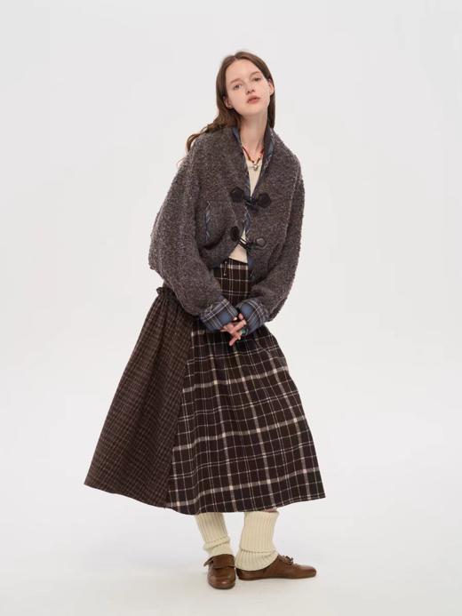 local tag/lt25awk28/棕色系双面长裙 商品图3