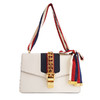 【95新】Gucci古驰Sylvie 421882中号白色全皮塞尔维亚单肩包女士181025JJ03 商品缩略图0