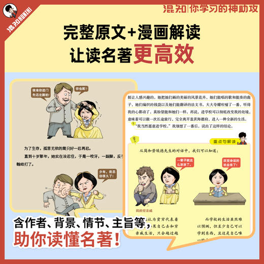 混知.简·爱（漫画助攻版）初中必读名著 | 混知漫画助攻读名著系列 商品图1