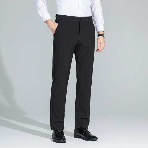 【含羽绒加绒裤】罗蒙加绒休闲裤男士商务版易打理保暖舒适通勤休闲长裤子男 商品图1