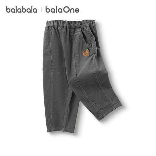 巴拉巴拉balaOne宝宝长裤宽松萝卜裤灯芯绒2025秋季新款婴儿裤子 商品图4