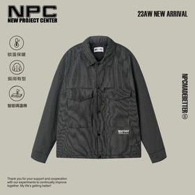 NPC潮牌智能调温棉服衬衫双向控温黑科技面包服秋冬夹克NP39PJ24
