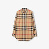 BURBERRY 巴宝莉 女士格纹弹力棉质长袖衬衫 格子 8085657 A7028 商品缩略图0