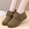 加绒棉鞋冬季新款老北京布鞋女魔术贴平底棉鞋中老年软底防滑女靴 商品缩略图6