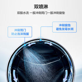 海尔（Haier）小红花 全自动滚筒洗衣机10KG 直驱 除毛洗 家用 京东自营 XQG100-BE35DH