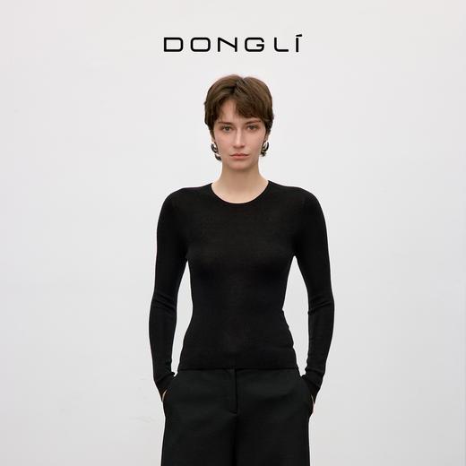 东黎 • 绒毛精纺圆领套衫 5519 商品图1