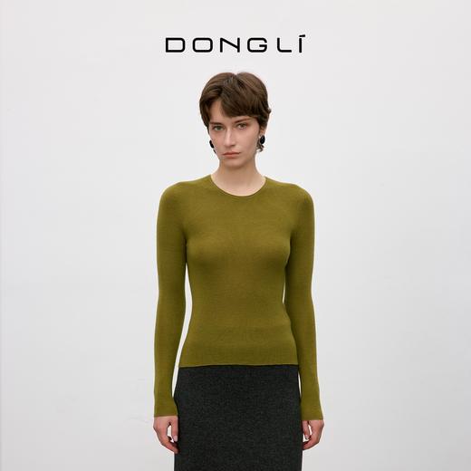 东黎 • 绒毛精纺圆领套衫 5519 商品图0