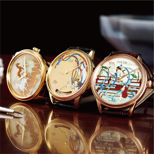 飞亚达大师系列敦煌主题“飞天”手工掐丝珐琅限量版机械腕表GA886023.GQB 商品图2