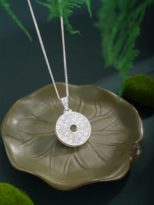 子佩集【蝶引花深】S990银吊坠【YXYLDZ055】繁花似锦花丝珐琅彩蝶恋花南红（不含链）2510 商品图10