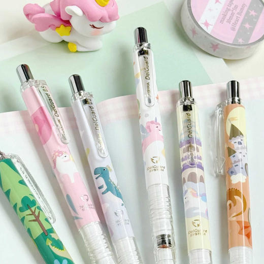 ZEBRA斑马绘本限定MA85童话世界小恐龙独角兽不断芯自动铅笔 商品图3