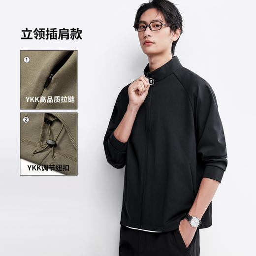 棉仓366808006-轻量棉感抗静电机能软壳立领外套 商品图1