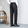 罗蒙男士加绒西裤商务风抗皱裤子耐磨双保险裤扣宽松直筒版型不紧绷长裤 商品缩略图3