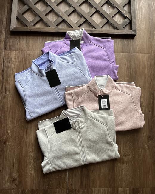 玛卡龙配色刺绣版本ARC’TERYX系列立领开衫轻量抓绒外套，针织衫毛衣夹克外套 商品图0