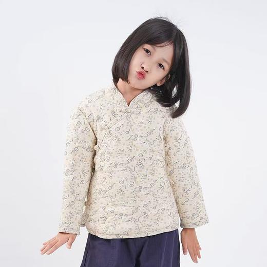 女童加厚纯手工棉衣中国风复古斜襟碎花棉袄冬季六色可选 商品图4
