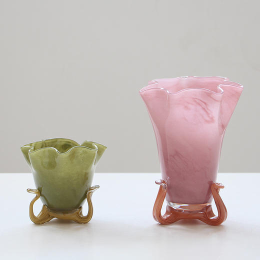 创意手工蝴蝶结花瓶玻璃花瓶摆件桌面绿植水培玻璃花器工艺品批发 商品图8