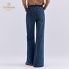 乔万尼2025冬新品高腰复古感显瘦百搭微喇牛仔裤喇叭裤EZ3F172 商品缩略图4