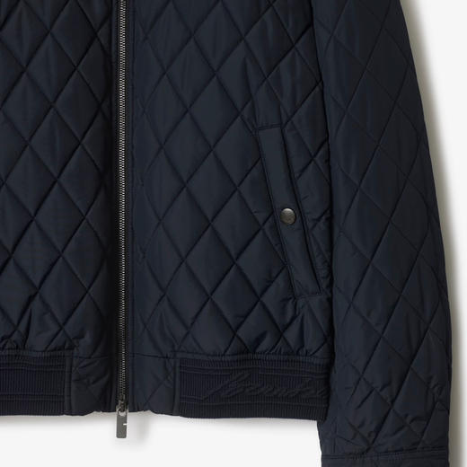 BURBERRY 巴宝莉 男士字母字母徽标绗缝尼龙夹克棉服 蓝色 8110186 A1222 商品图2