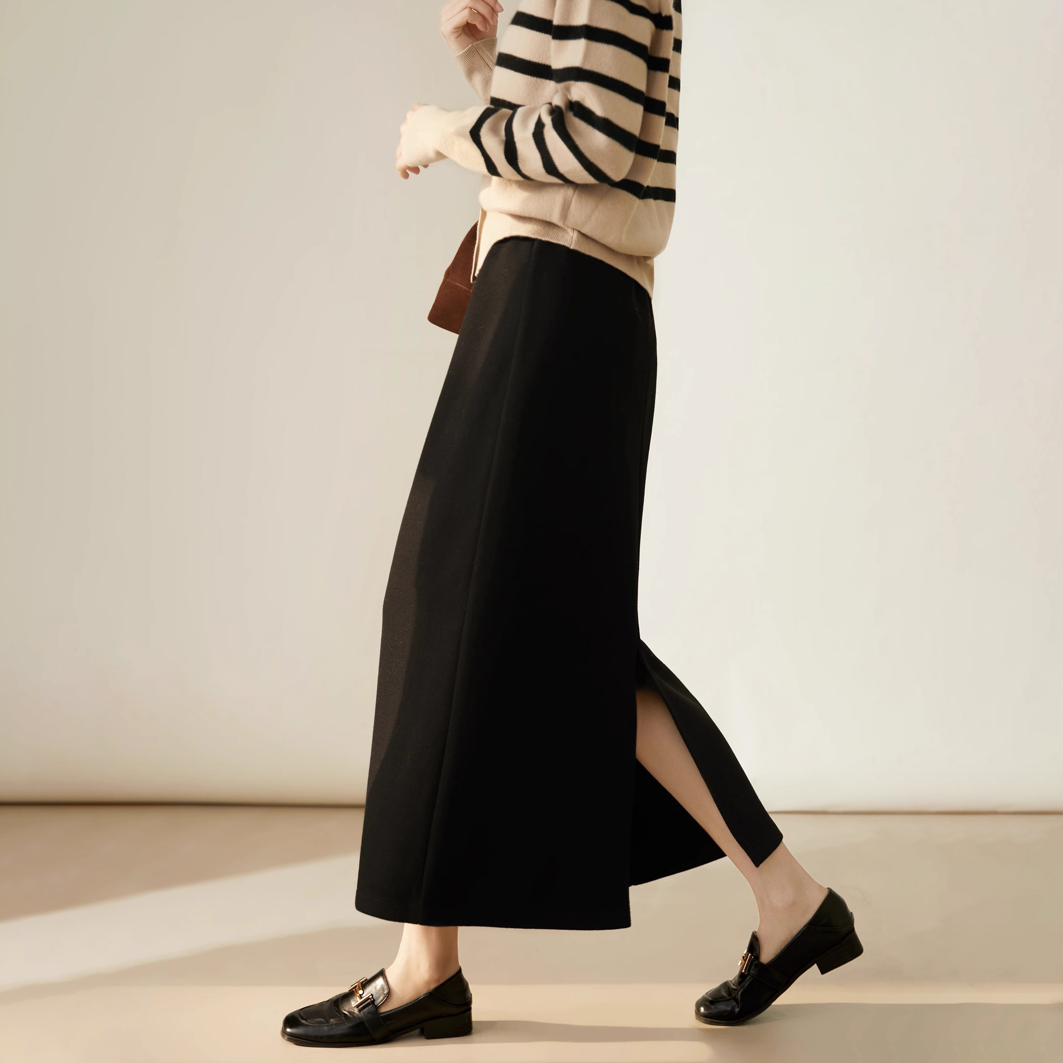 姹弥·Charming醋酸羊毛半身裙丨柔软亲肤 百搭显贵 遮肉藏胯 不挑身材 后开又设计优雅知性百搭