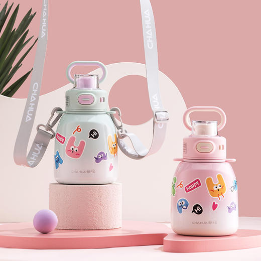 【茶花】大容量墩墩保温杯750ml 商品图5