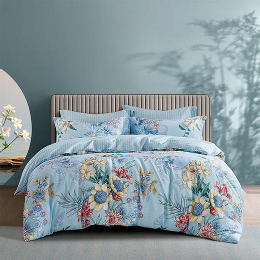 富安娜家纺 床品四件套 安巢芳菲 被套203*229cm 商品图0