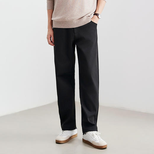 棉仓367818014-奥利绒宽松直筒休闲裤 商品图0