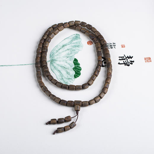 xy0649【沉水级】随形桶珠佛珠项链手链 商品图3