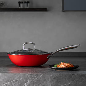 【神田KANDA】钛彩米不粘炒锅 30cm/32cm（含防滑架+硅胶铲）