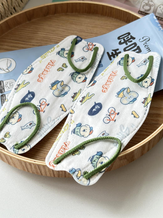 【Greennose 绿鼻子儿童口罩盲盒】10月特价❗💰39元30枚❗️换季流感频发⚠️小朋友们请把口罩都戴好了❗有娃家庭放心入手，品牌直发！  🔺立体/柳叶/平面/小M款随机发 商品图3