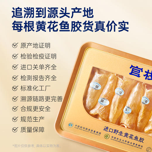 【限时特惠】官栈 6S深海溯源黄花鱼胶150g干花胶礼盒 商品图2