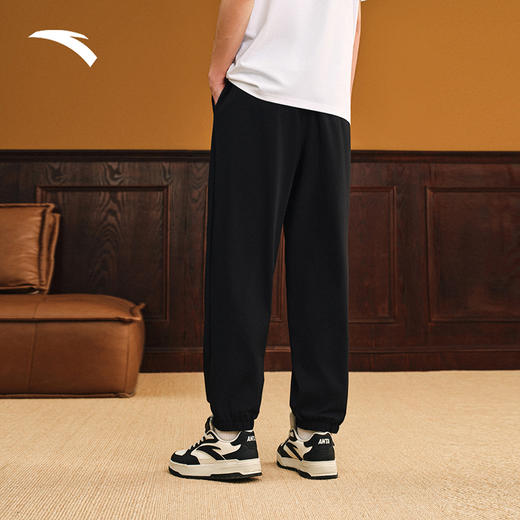安踏美式复古冰丝运动长裤男束脚休闲裤子152538304-2 商品图2