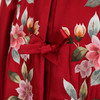 【福天华】高品质寿服女棉袍“花落枝摇”对襟（酒红色、深枣红）百年工艺传统寿衣 商品缩略图7